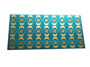 Sea Blue Color Shagun Envelope with Rhinestone