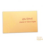 Golden Personalised Gift Tag with Designer Flowers