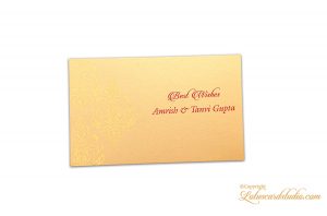 Golden Personalised Gift Tag with Designer Flowers