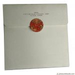 Envelope back of Modern Art Wedding Invitation