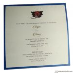 Insert of Modern Art Wedding Invitation