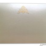 Envelope front of Thank You Card in Ivory with Golden Design