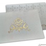 Thank you Card in Textured Ivory with Golden Symbol