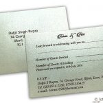 RSVP Card in Pearl Shimmer Ivory