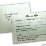 RSVP Card in Pearl Shimmer Ivory
