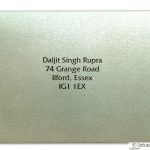 Envelope front of RSVP Card in Pearl Shimmer Ivory
