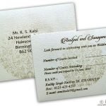 RSVP in Ivory with Golden Crown Design