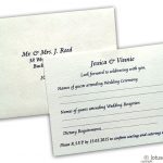 RSVP Card in Ivory Signature