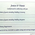 Card of RSVP Card in Ivory Signature