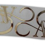 Monogram Metal Sticker