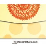 Back of Colorful Diyas Cream Shagun Envelope