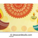 Front of Colorful Diyas Cream Shagun Envelope