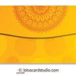 Back of Colorful Diya Golden Shagun Envelope