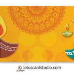 Front of Colorful Diya Golden Shagun Envelope