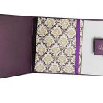 Card inside of Magnetic Purple Wedding Invitation Card