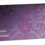 Envelope front of Magnetic Purple Wedding Invitation Card