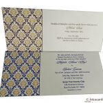 Inserts of Magnetic Purple Wedding Invitation Card