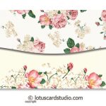 Back of Pink Vintage Floral Money Gift Envelopes