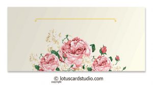 Front of Pink Vintage Floral Money Gift Envelopes