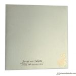 Envelope front of Golden Shine Wedding Card