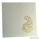 Envelope front of Golden Shine Wedding Card