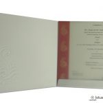 Card inside of Golden Shine Wedding Card