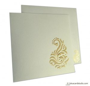 Golden Shine Wedding Card