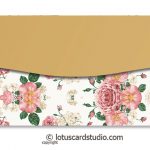 Back of Pink Ivory Vintage Floral Gift Envelope