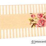 Front of Peach Ivory Combo Vintage Floral Envelope