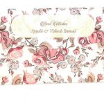 Back view of Pink and Brown Fusion Floral Gift Envelope with printing