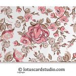 Front of Pink and Brown Fusion Floral Gift Envelope