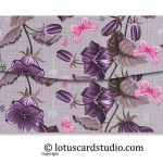 Back of Pink and Purple Fusion Floral Gift Money Envelope