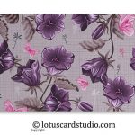 Front of Pink and Purple Fusion Floral Gift Money Envelope