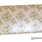 Front of Beautiful Peach and Pink Floral Gift Envelope