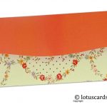 Back of Multicolored Floral Digital Print Gift Envelope
