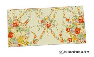 Front of Multicolored Floral Digital Print Gift Envelope