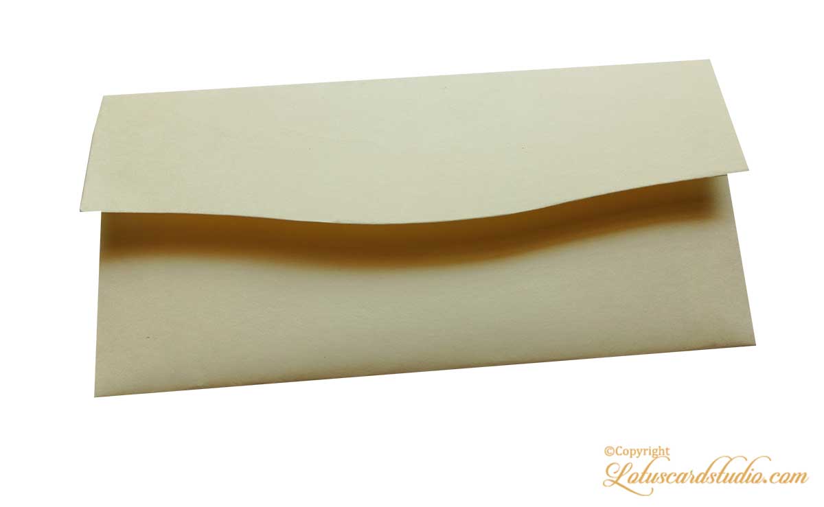 Shagun Envelope with Shree Ganesha Hot Foil Stamped on Ivory - Lotus ...