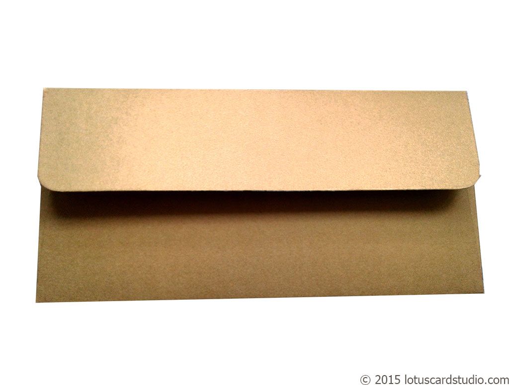 Paisley Theme Shagun Envelope in Pure Gold - Lotus Card Studio