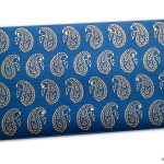 Front view of Paisley Theme Shagun Envelope in Imperial Blue