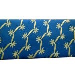 Front view of Imperial Blue Shagun Envelope with Dazzling Floral Vines