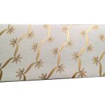 Front view of Ivory Shagun Envelope with Dazzling Floral Vines