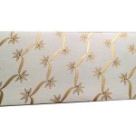 Front view of Ivory Shagun Envelope with Dazzling Floral Vines