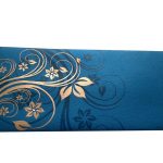 Front view of Elegant Floral Theme Money Gift Envelopes in Imperial Blue