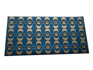 Front view of Rhinestones Rich Shagun Envelope in Imperial Blue