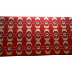 Front view of Rhinestones Rich Shagun Envelope in Royal Red