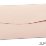 Back view of Money Envelope in Light Pink with Golden Peacocks
