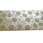 Front view of Money Gift Envelope in Pearl Ivory with Soothing Green Floral Design