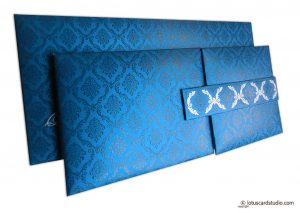 Blue Magnet Dazzling Wedding Invitation Card