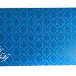 Envelope front of Blue Magnet Dazzling Wedding Invitation Card