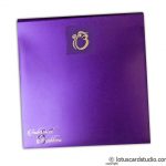 Envelope front of Dazzling Wedding Invitation Card with Beads Dori